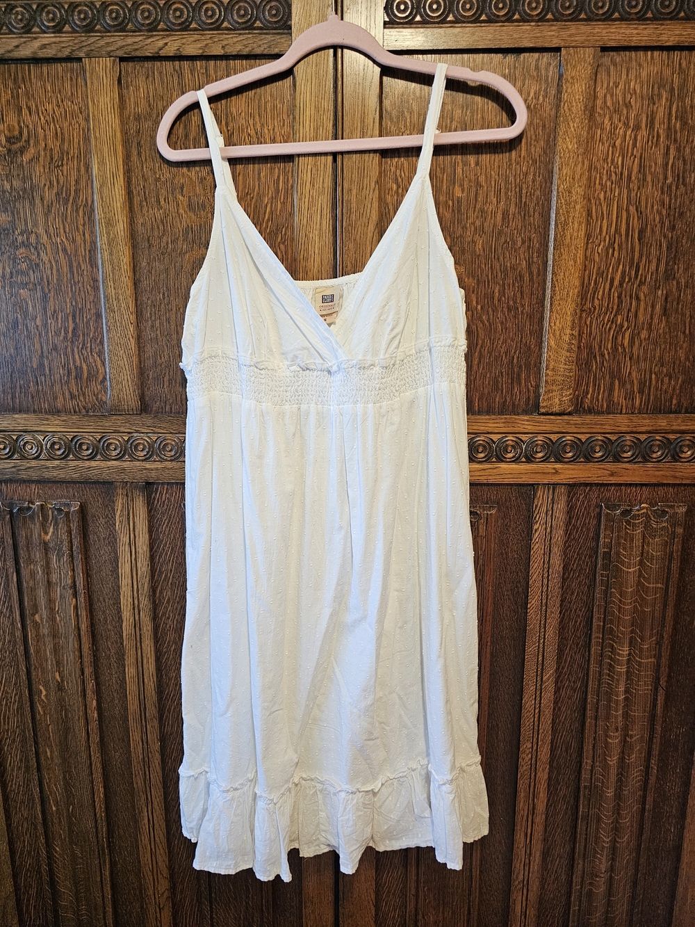 NWOT VINTAGE Faded Glory White Cotton Sumner Dress Vintage